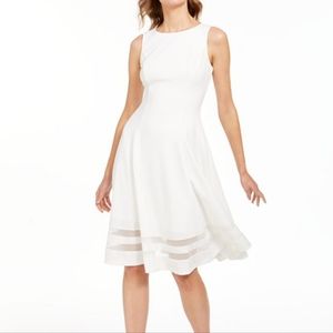 Calvin Klein Plain White Dress